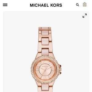 MIchael Kors Petite Camille Rose Gold-Tone Watch